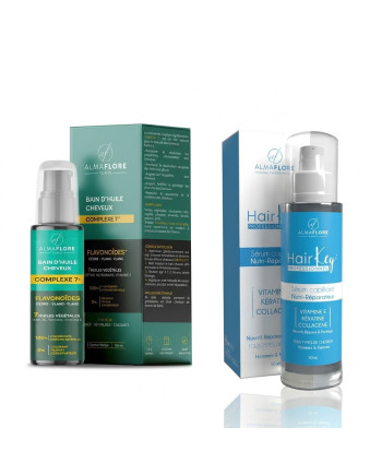 BAIN D'HUILE CHEVEUX+SERUM CHEVEUX ALMAFLORE