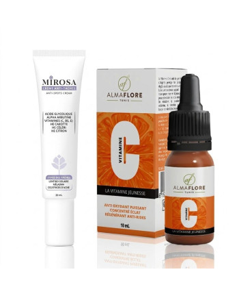 SERUM VITAMINE C ALMAFLORE 10ML+ CREME ANTI TACHE MIROSA 20ML