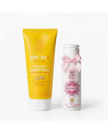 ECRAN SOLAIRE TEINTE AURACY SPF 50 +MINI DOSE LAIT DE CORPS