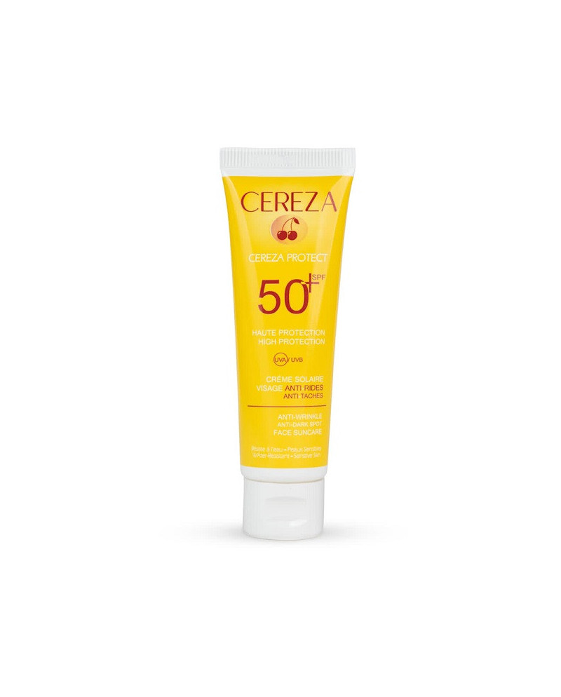 ECRAN SOLAIRE ANTI-AGE ANTI-TACHES CEREZA SPF 50 + 50 ML