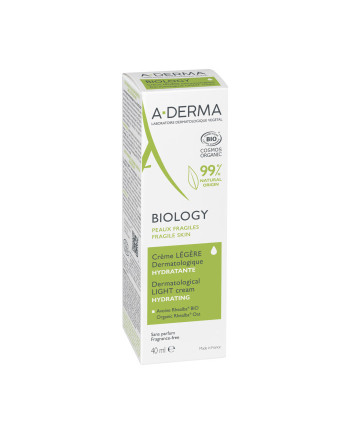 CREME LEGERE HYDRATANTE PEAUX FRAGILE A-DERMA BIOLOGY 40ML