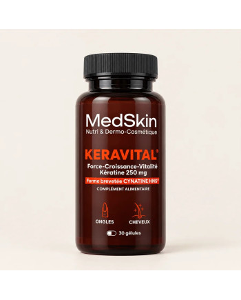 COMPLEMENT ALIMENTAIRE MEDSKIN KERAVITAL FORCE CROISSANCE & VITALITE 30 GELULES