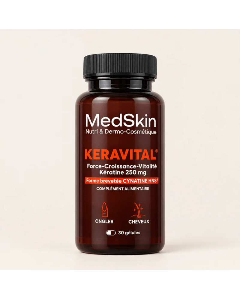 COMPLEMENT ALIMENTAIRE MEDSKIN KERAVITAL FORCE CROISSANCE & VITALITE 30 GELULES