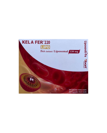 COMPLEMENT ALIMENTAIRE XEN KELA FER 220 LIPO MG 30 GELULES