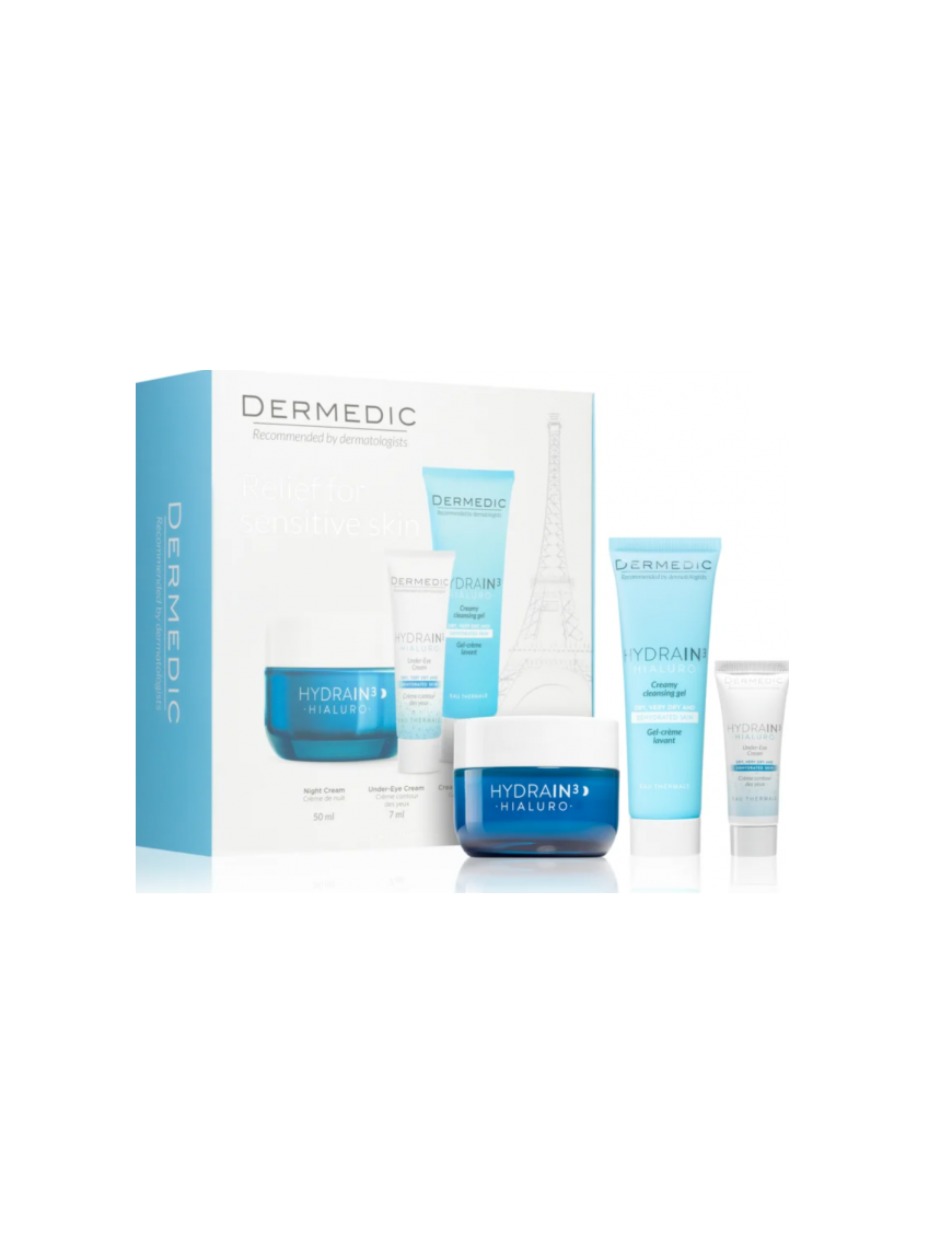 DERMEDIC HYDRAIN3 CREME DE NUIT COFFRET